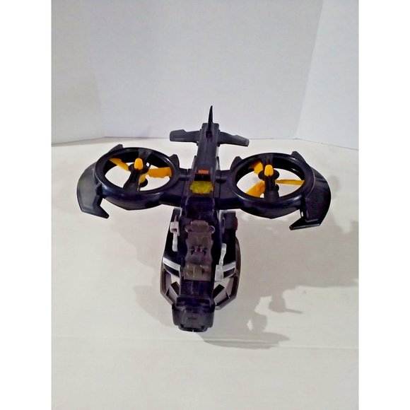 BATMAN DC Comics Batcopter Helicopter Black Battery Operated Toy Sounds Lights - Picture 2 of 16